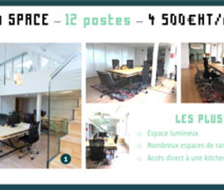 Bureau privé 50 m² 12 postes Coworking Avenue de Saint-Ouen Paris 75018 - photo 2